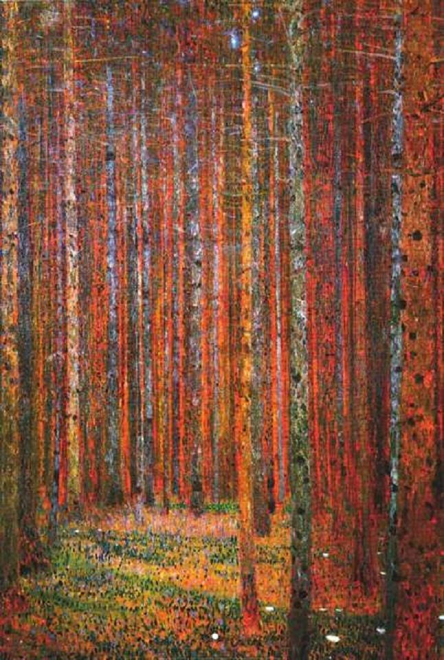 Gustav Klimt - Pine Forest Poster