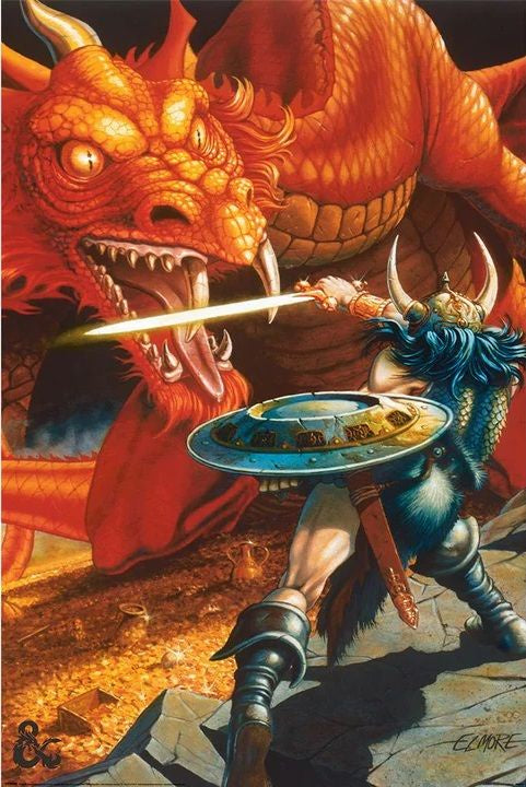 Dungeons & Dragons - Classic Battle Poster