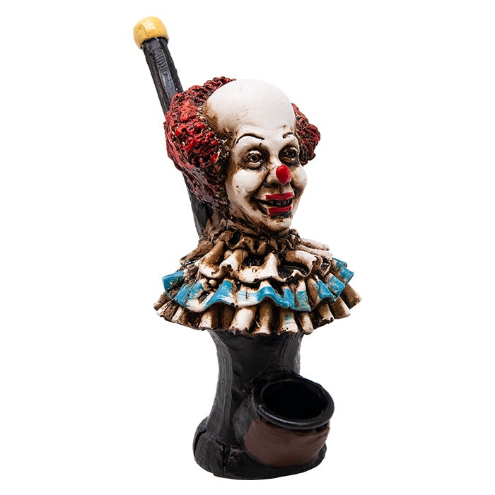 Hand Crafted Resin Pipe - Evil Clown