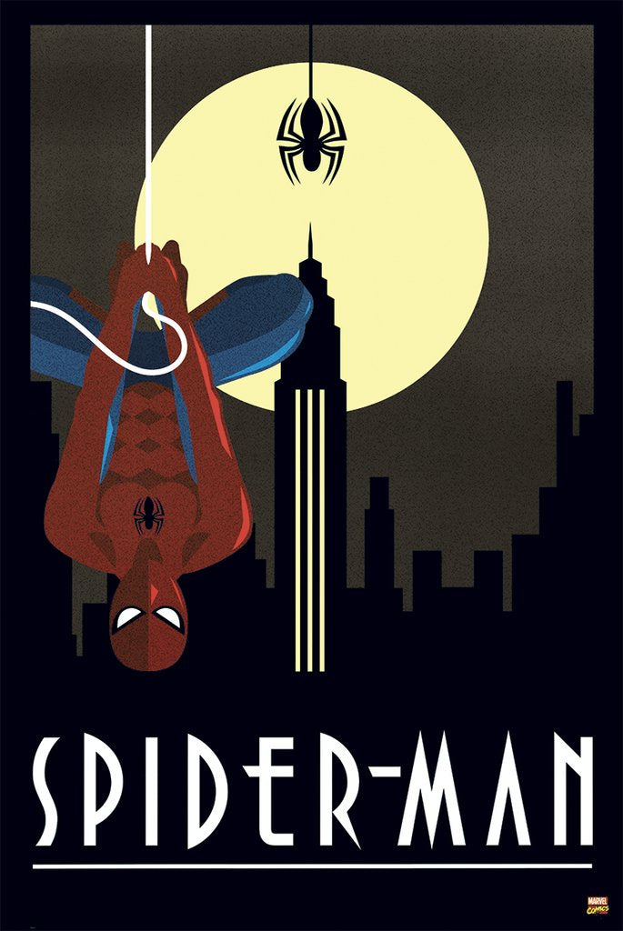 Spiderman Silhouette Poster