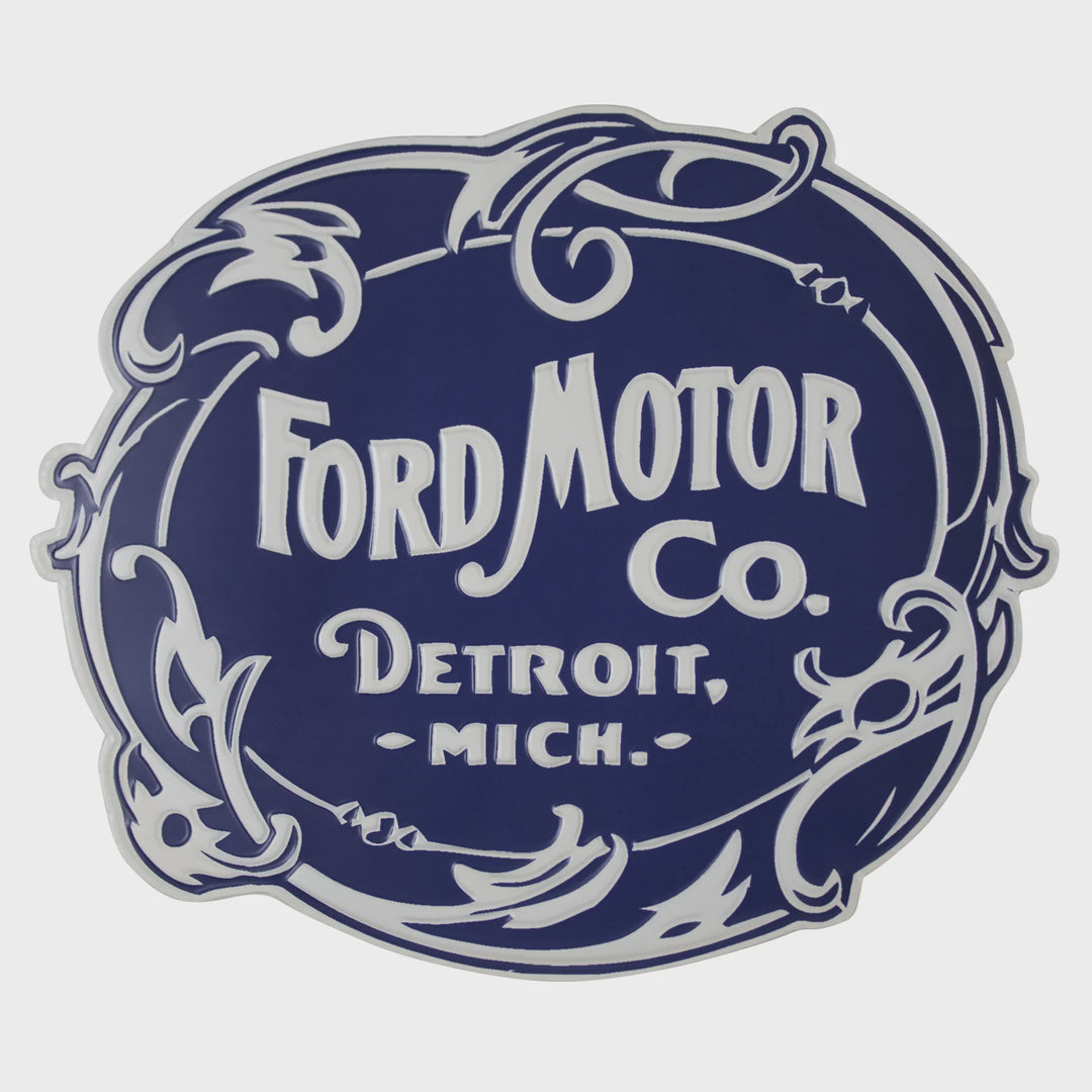 Ford Motor Co. Vintage Embossed Sign