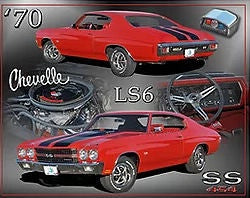 70 Chevelle Metal Sign