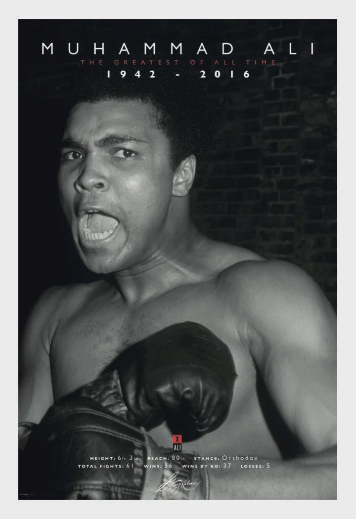 Muhammad Ali Greatest Commemorative Poster