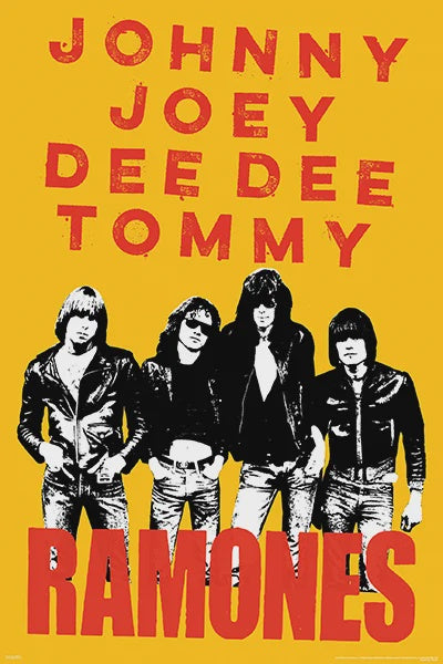 Ramones Johnny Joey Dee Dee Poster