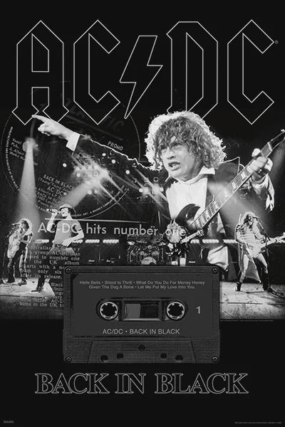 AC/DC Poster- Back in Black Live