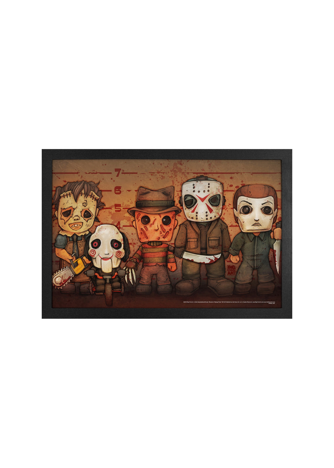 Big Chris Killer Line Up Framed Print