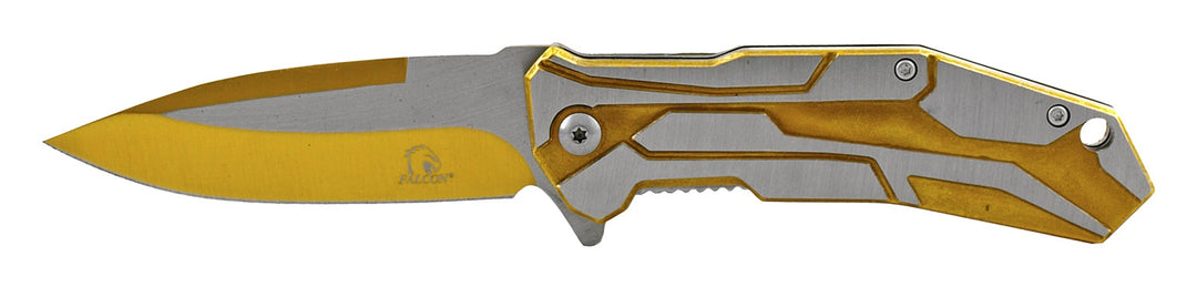 4.5" Space Blade Folding Knife - Gold