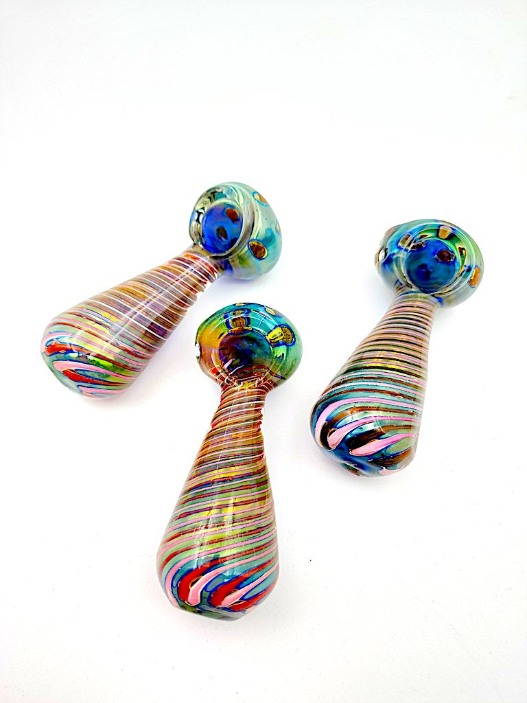 SOS - Heavy Swirl Artwork Glass Pipe