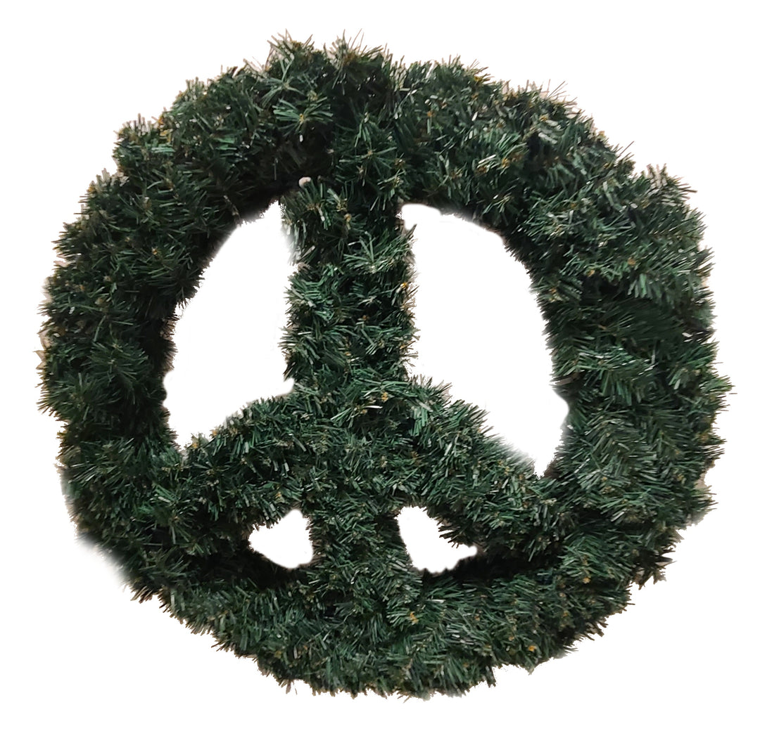 Peace Sign Wreath- 24'' Diameter