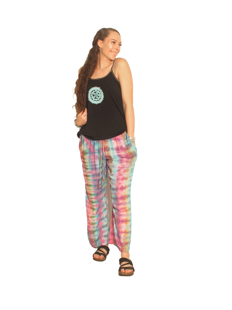 Blue Sky - Tye Dye Rayon Pants