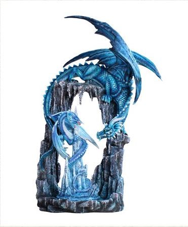 GSC - Large-Scale Blue Dragon in Dragon Cave Statue