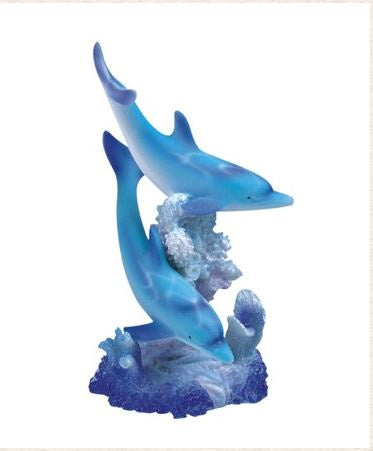 GSC - 2 Blue Dolphins Statue 90065