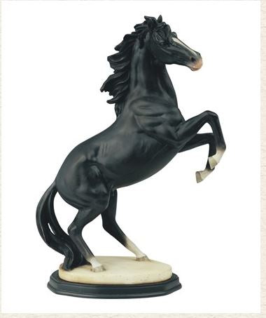 GSC - Black Mustang Horse Statue