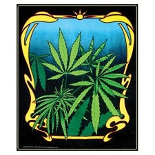 Wonder Wall Marijuana Leaf Tapestry