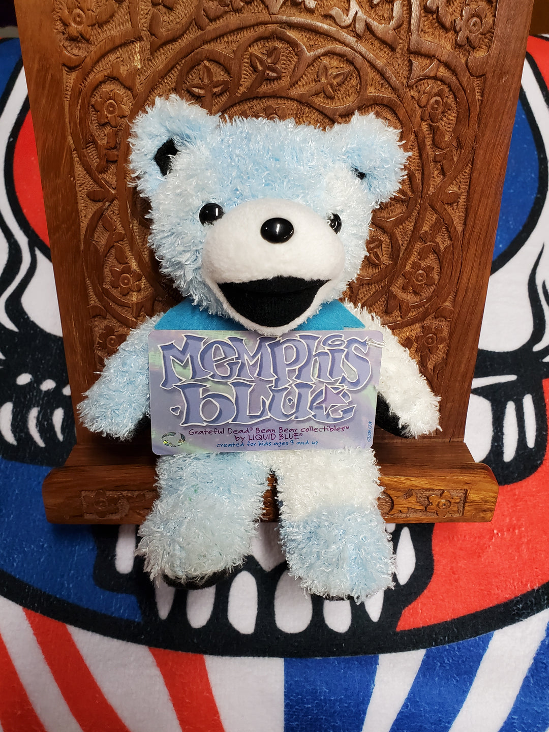 Memphis Blue 7" Grateful Dead Bear