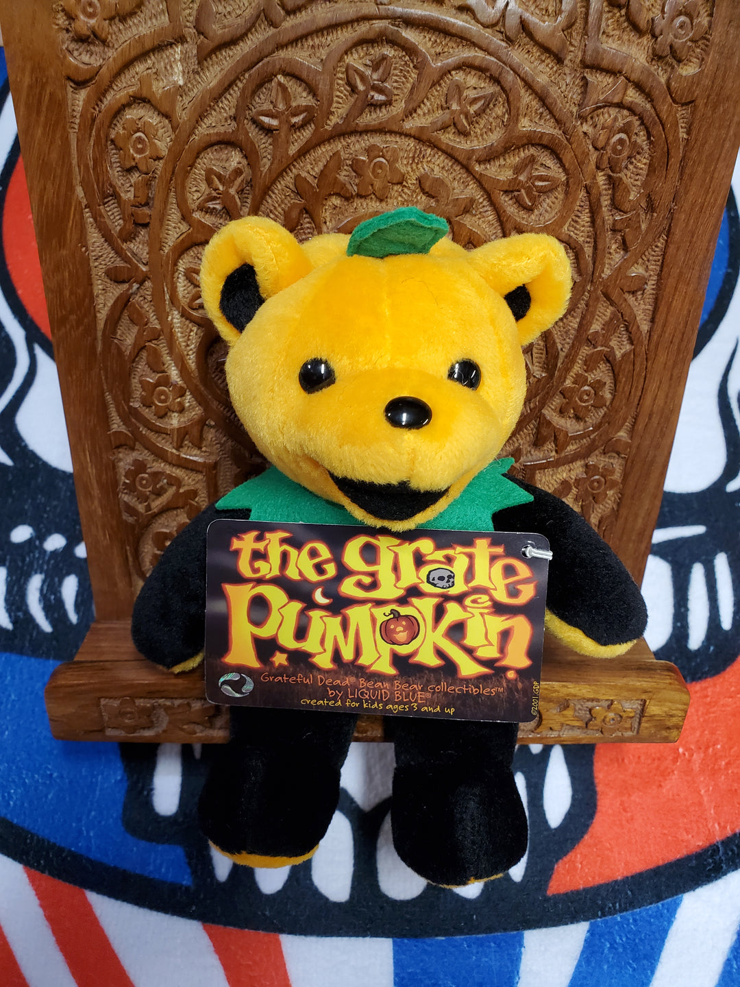 The Grate Pumpkin 7" Grateful Dead Bear