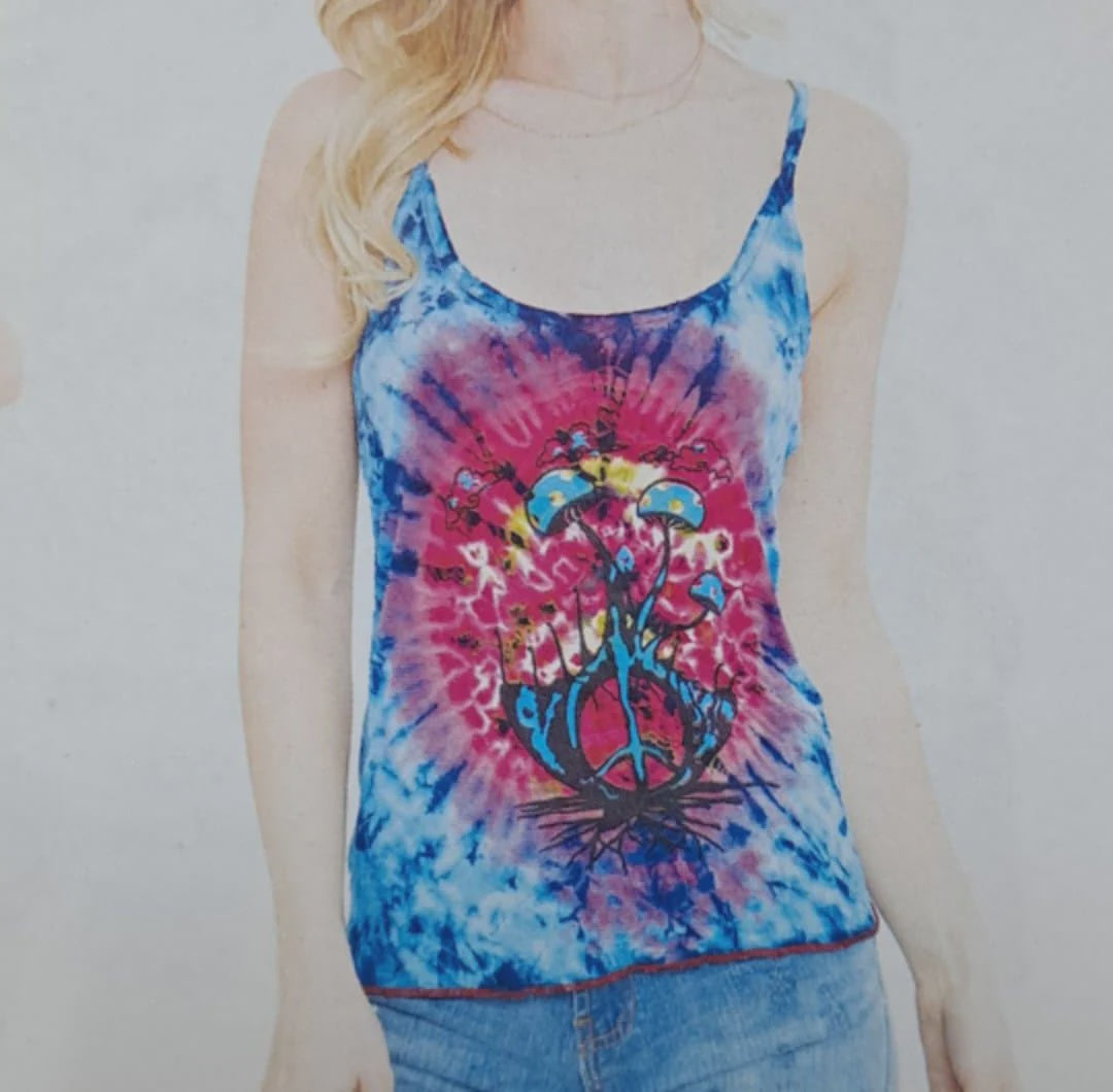 Benjamin - Mushroom Peace Root Viscose Tank Top