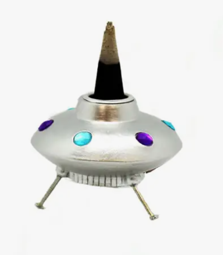Space Ship Backflow Incense Burner