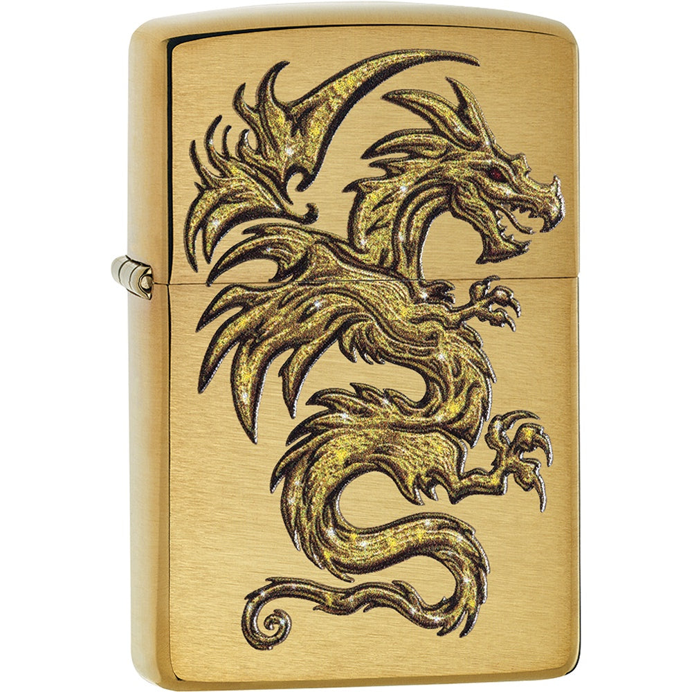 Gold Dragon Design Zippo Lighter - 29725