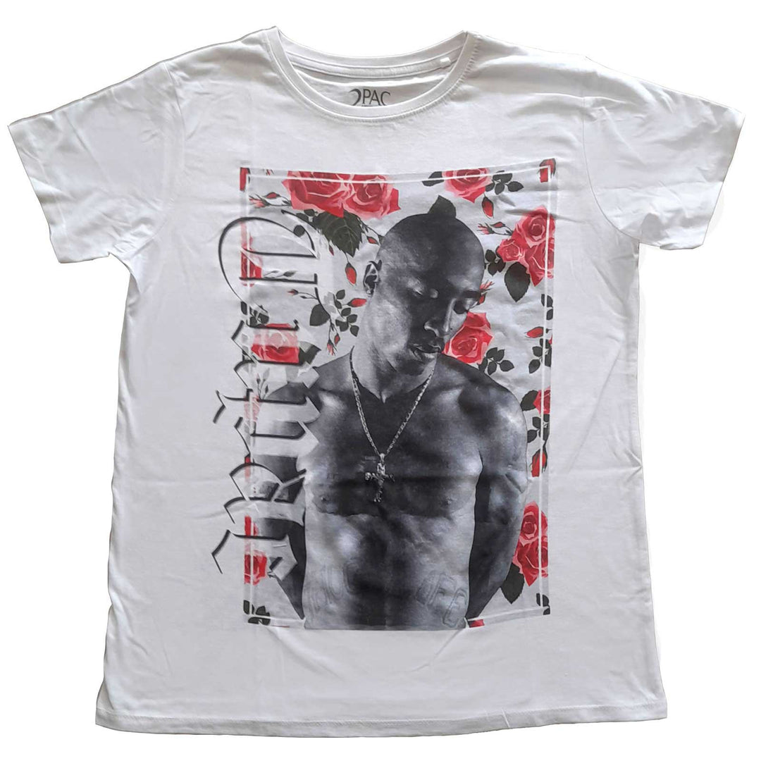 Tupac Ladies Floral T-Shirt