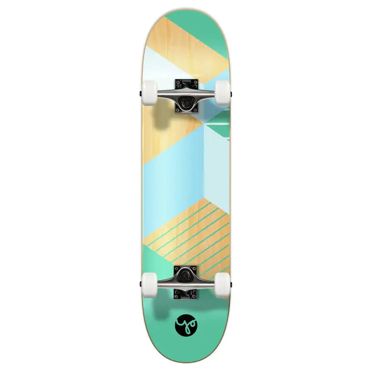 Graphic Complete Skateboard 7.75" - Geometric Green