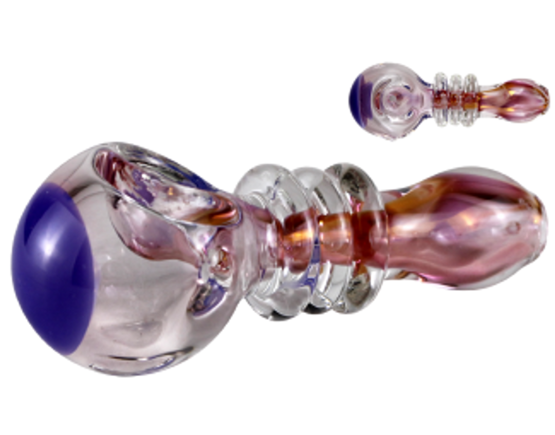 4" Glass Pipe - Slammin Sammie Triple Ringer