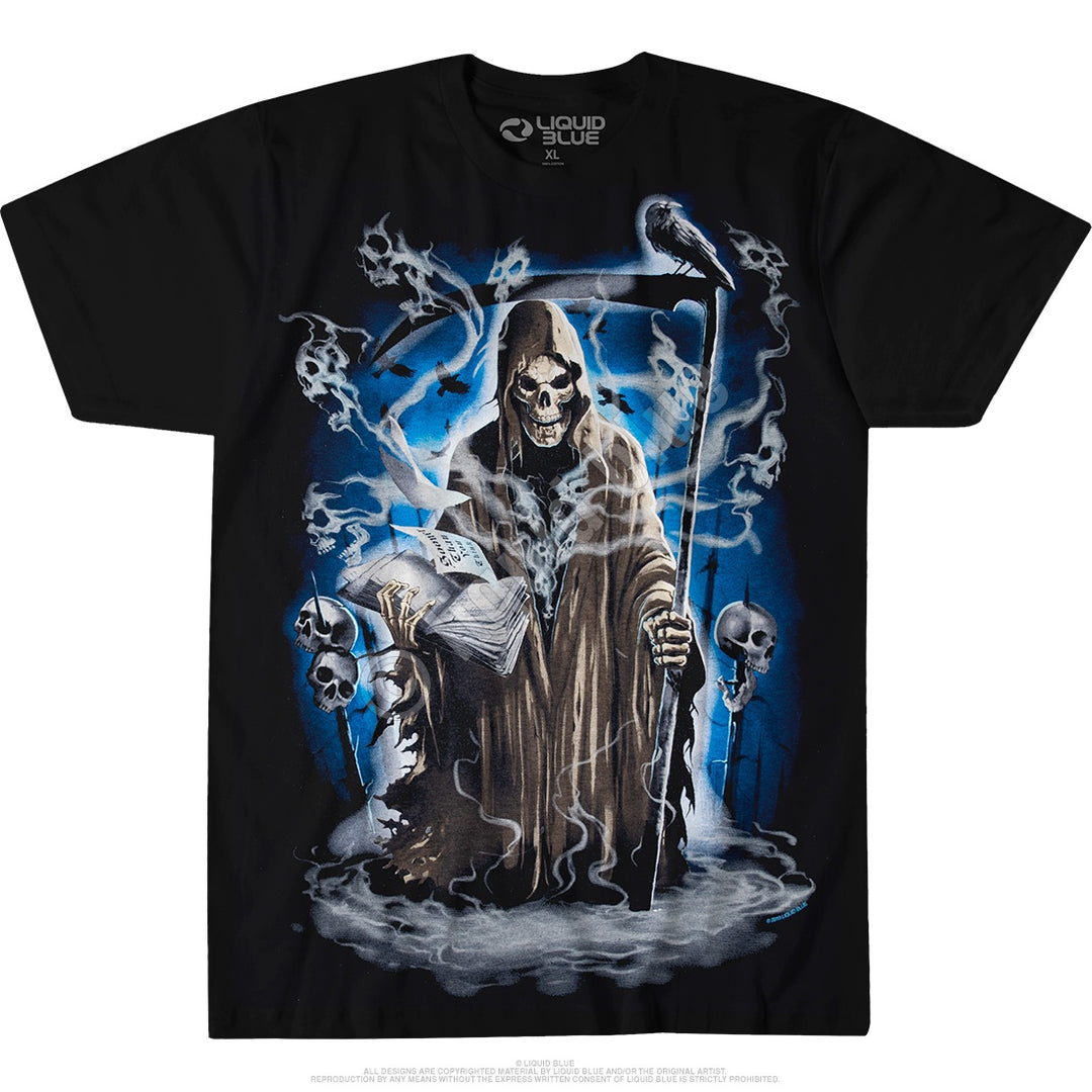Liquid Blue - Reaper Madness Black T-Shirt