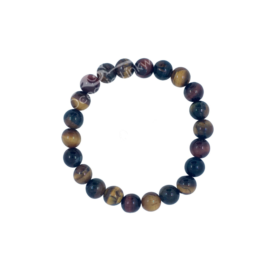 Oceanic - Tri-Colored Tigers Eye Beaded Bracelet