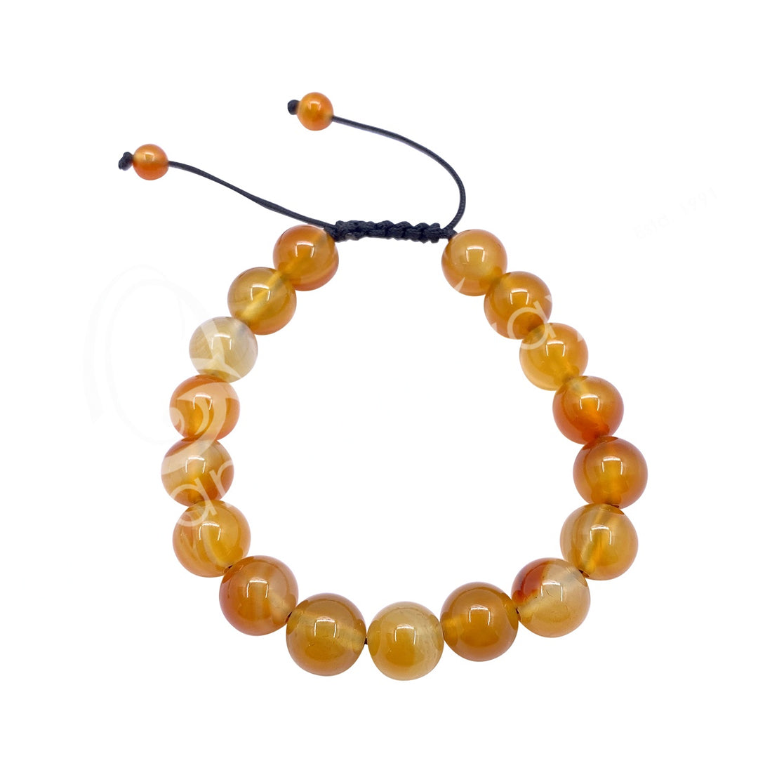 Oceanic - Red Agate Adjustable Beaded Bracelet