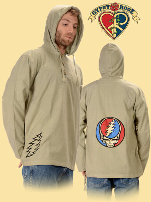 Gypsy Rose - Steal Your Face Grateful Dead Fine Cotton Hoodie