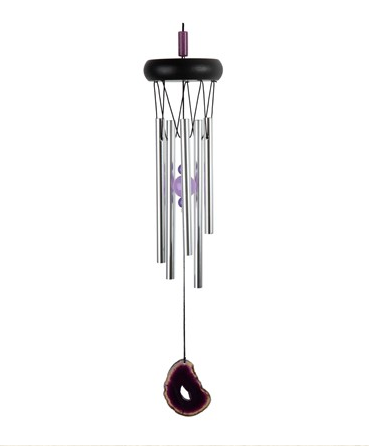 GSC - Wooden Top Geode Wind Chime