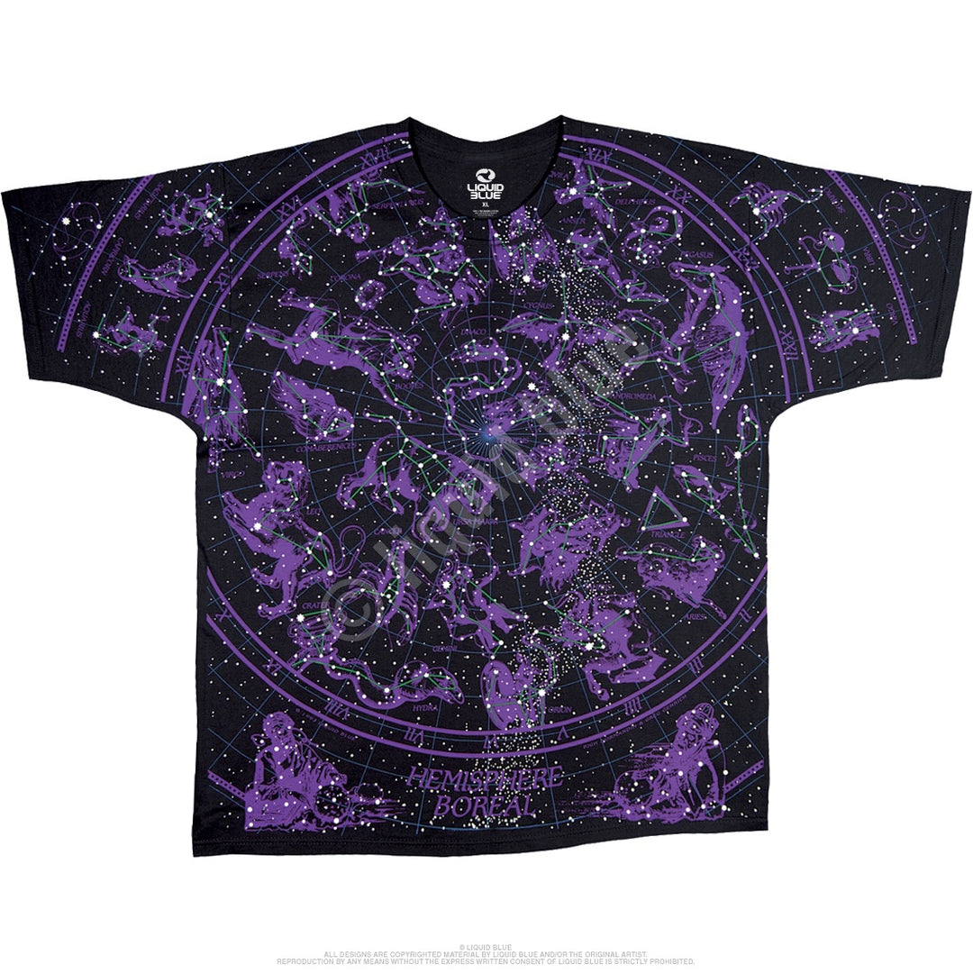 Liquid Blue - Constellation Black T-Shirt