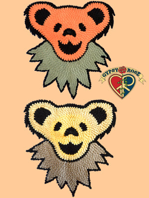 Gypsy - Grateful Dead Bear Face Cotton Fabric Wall Hanging Mat