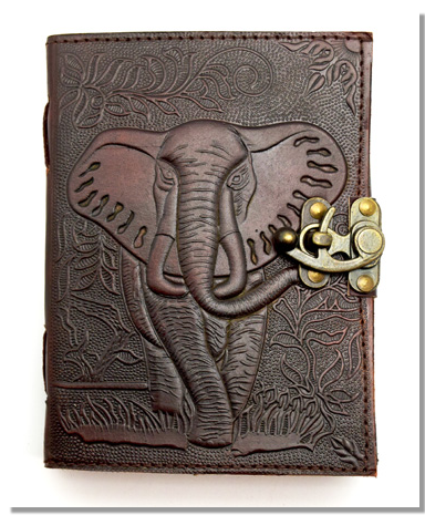Elephant - Leather Embossed Journal