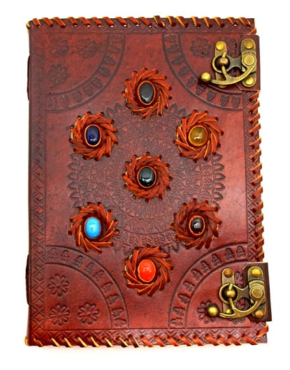 Fantasy Gifts - Embossed Journal Chakra Stones in Circle