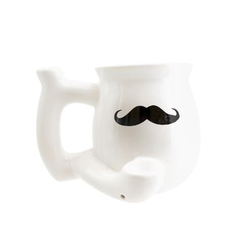 Skeye -  Mustache Coffee Mug Pipe