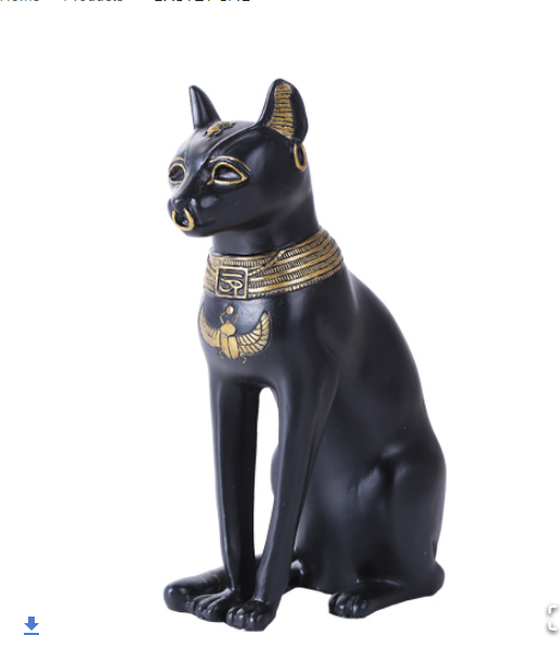 Pacific - Bastet Egyptian Goddess Black Statue 11108