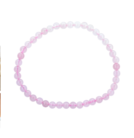 Earth's Elements - Rose Quartz Gemstone Beaded Beaded Bracelet