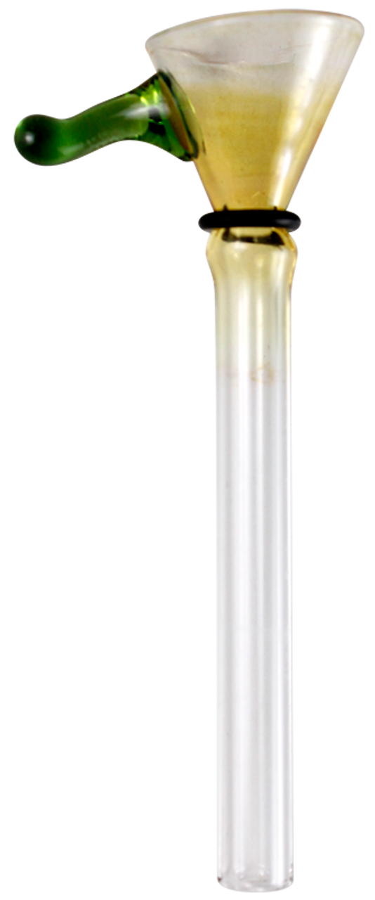 9mm Fumed Funnel Color Handle Glass Slide