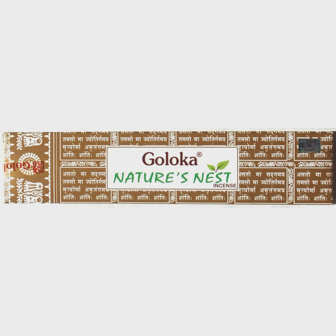 Goloka Nag Champa Nature's Nest Incense Sticks 15g
