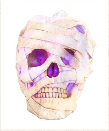 GSC - Unwrapped Mummy Skull LED Statue