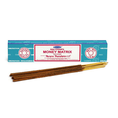 Satya - Nag Champa Money Matrix Incense Sticks 15grams