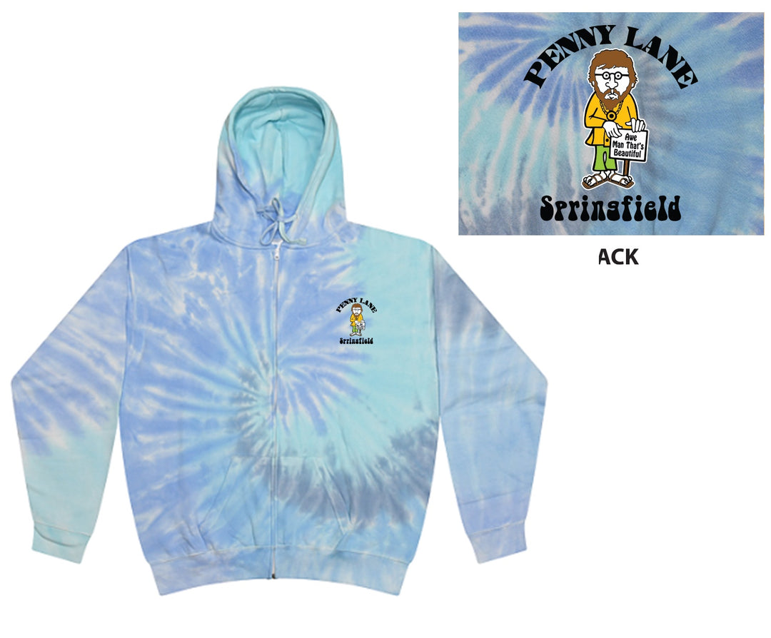 Penny Lane Guy Zip Up Hoodie - Lagoon