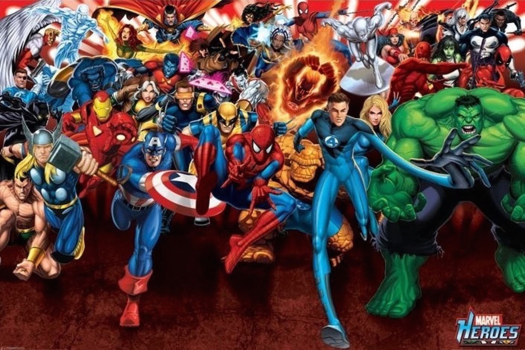 Marvel Super Heroes Attack Poster