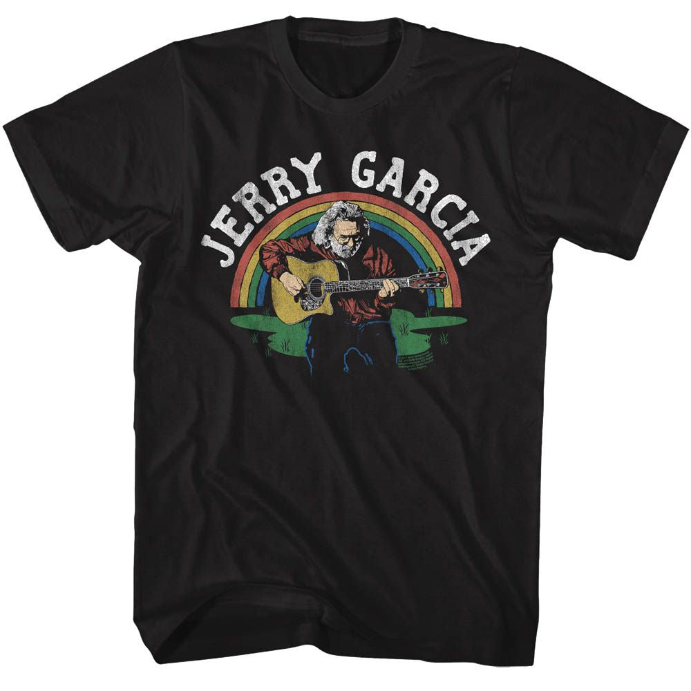 Jerry Garcia Rainbow Black T-Shirt