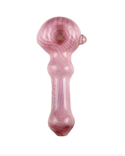 Skeye - 4.5" "Roses Are Pink" Glass Spoon