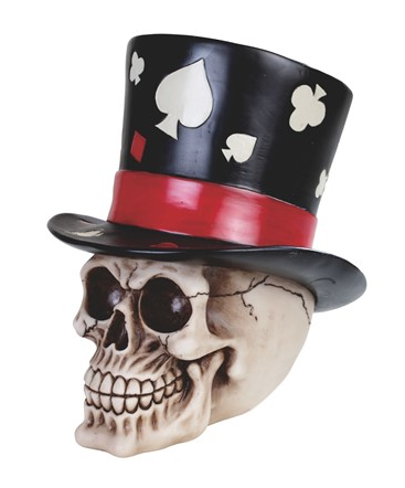 GSC - Skull with Poker Top Hat 44106