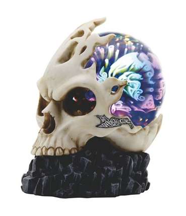 GSC - Skull on LED Glass Globe