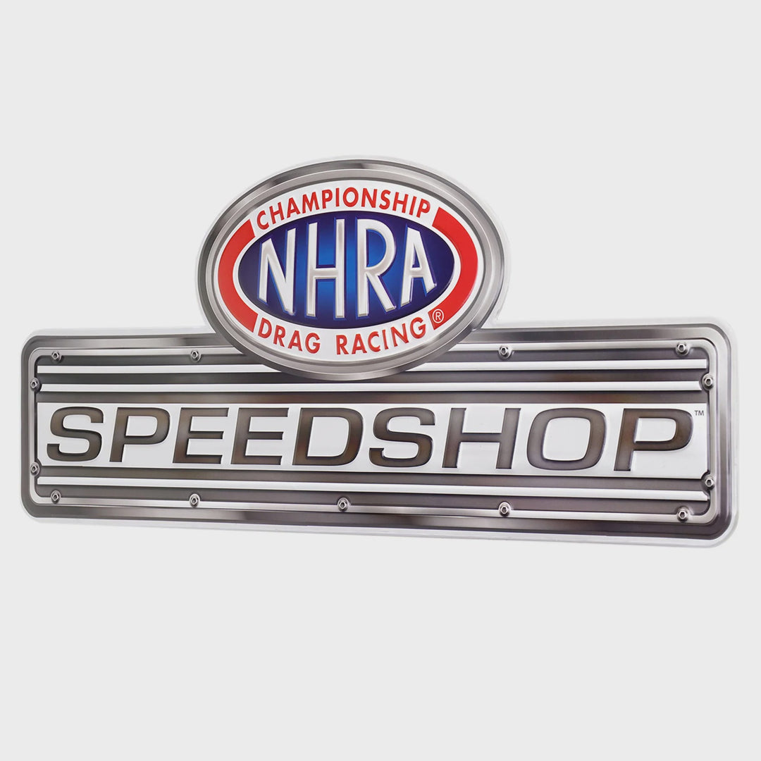 NHRA Speedshop Metal Sign