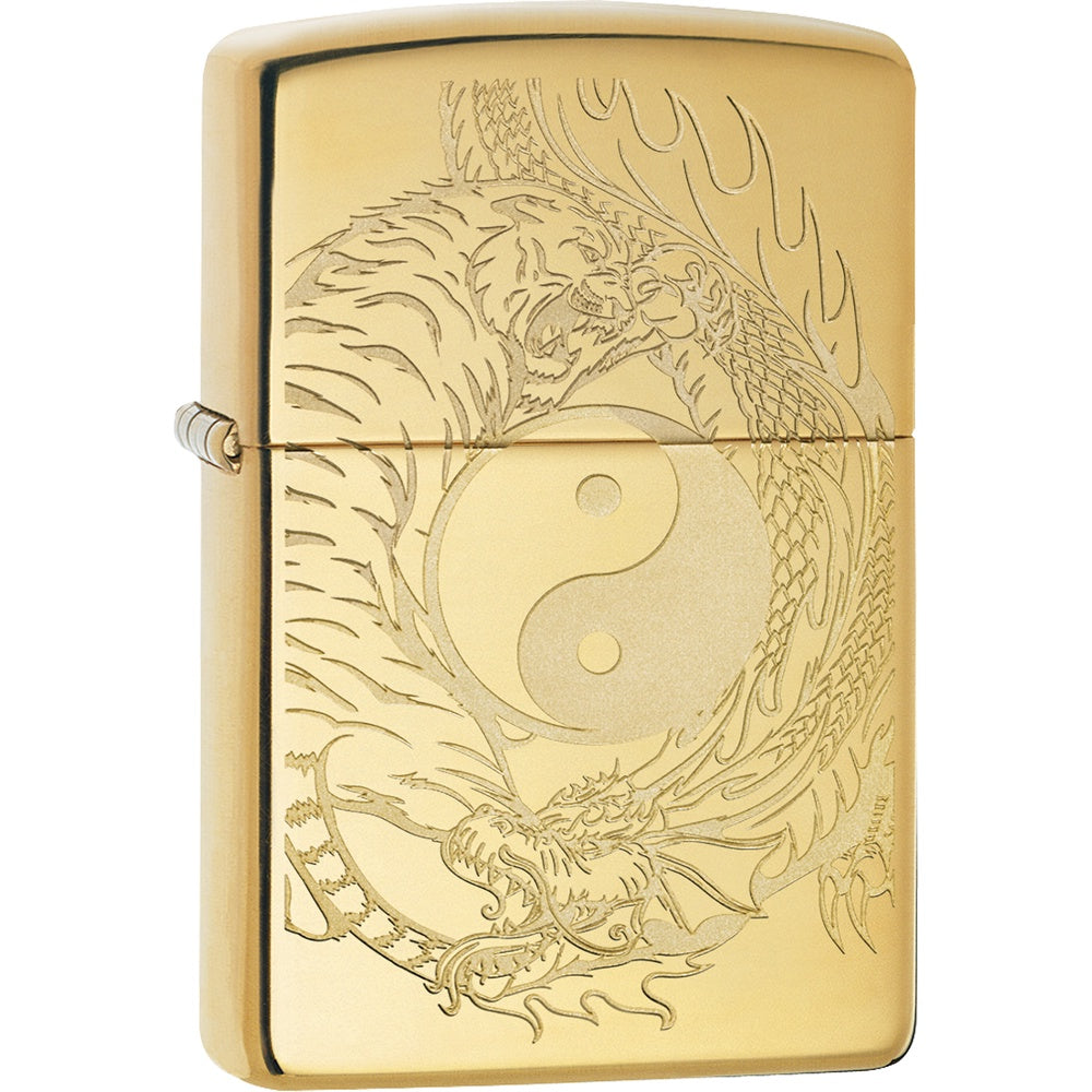 Yin Yang Dragon & Tiger Zippo Lighter - 49024